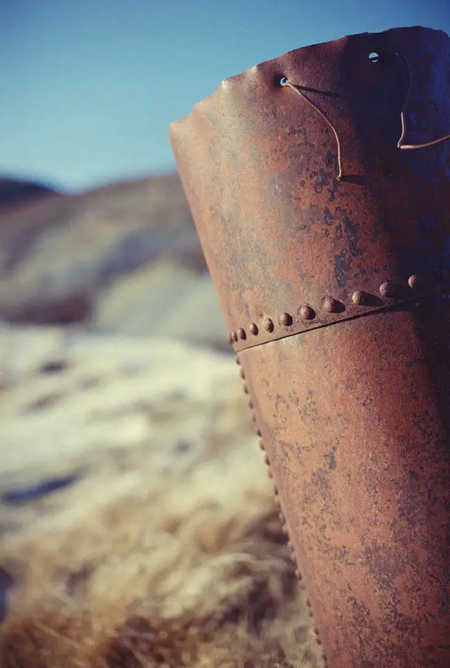 Rusted old machinery around Blue Lake, St. Bathans.
