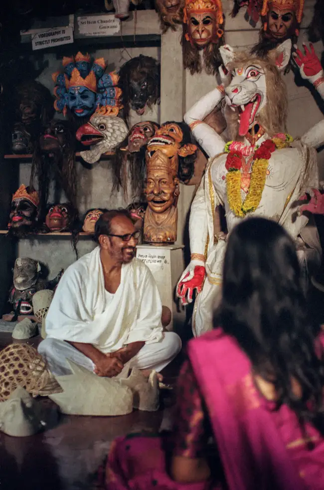 Dr. Hem Chandra Goswami – famous mask maker of Majuli.