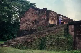 The ruins of Talatal Ghar in Assam, India.