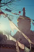 One of many traditional Tibetan stupas in Zhonglu Village.
