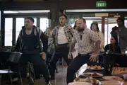 An impromptu haka performed at a gathering.